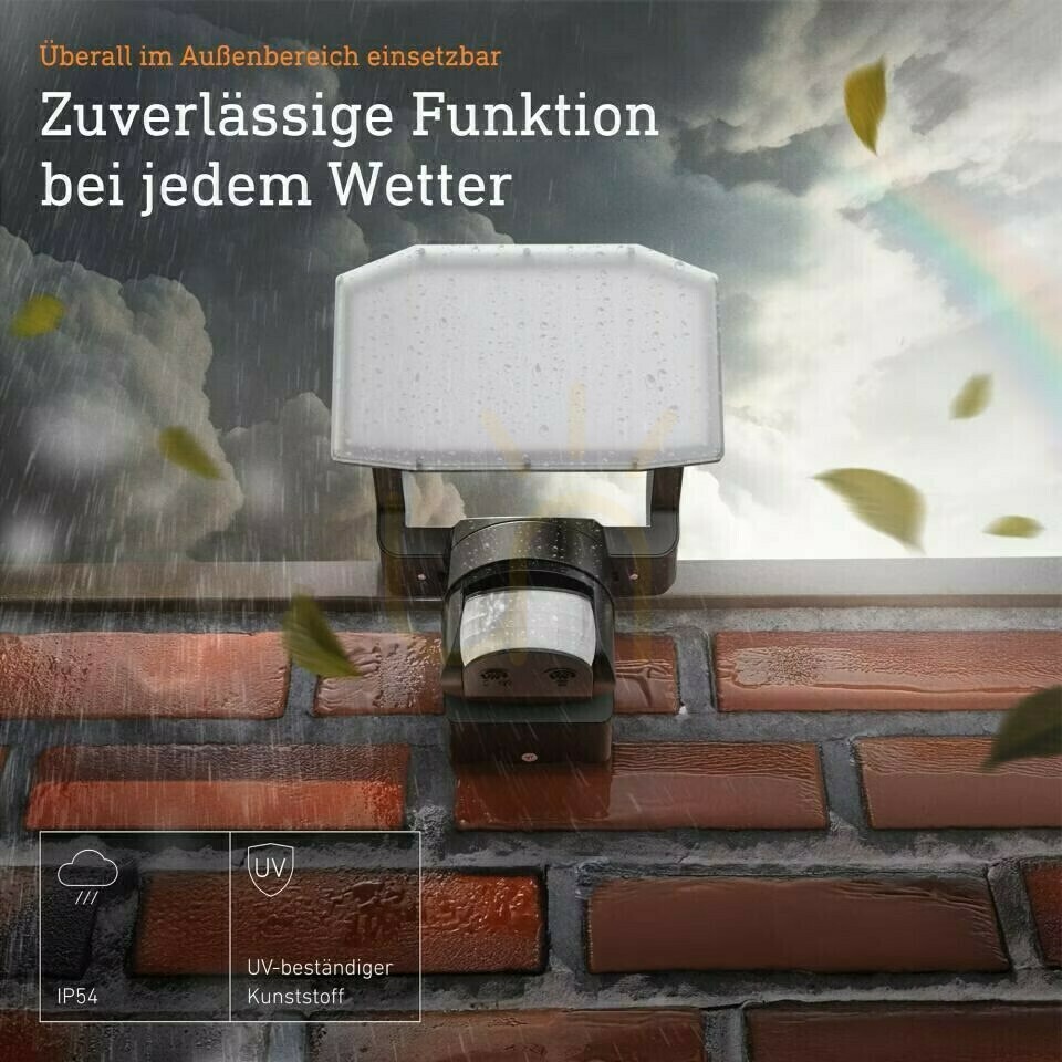 Prüfen Steinel XLED Protect PIR 15.1W 3000K 1642lm IP54 IK03 230V weiß / Kunststoffstrahler mit Sensor Steinel XLED Protect PIR 15.1W 3000K 1642lm IP54 IK03 230V weiß / Kunststoffstrahler mit Sensor