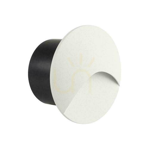 Prüfen Aluminium 3W LED V-TAC Treppenrundleuchte weiß 230V IP65 VT-44002RD 3000K 230lm