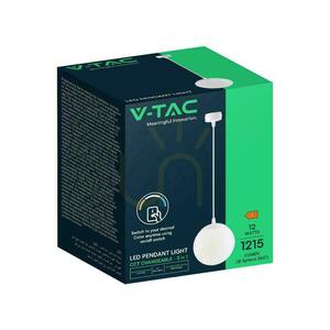 V-TAC LED-Pendelleuchte 12W weiße Kugel VT-89112 3000K-4000K-6500K 1215lm small 3