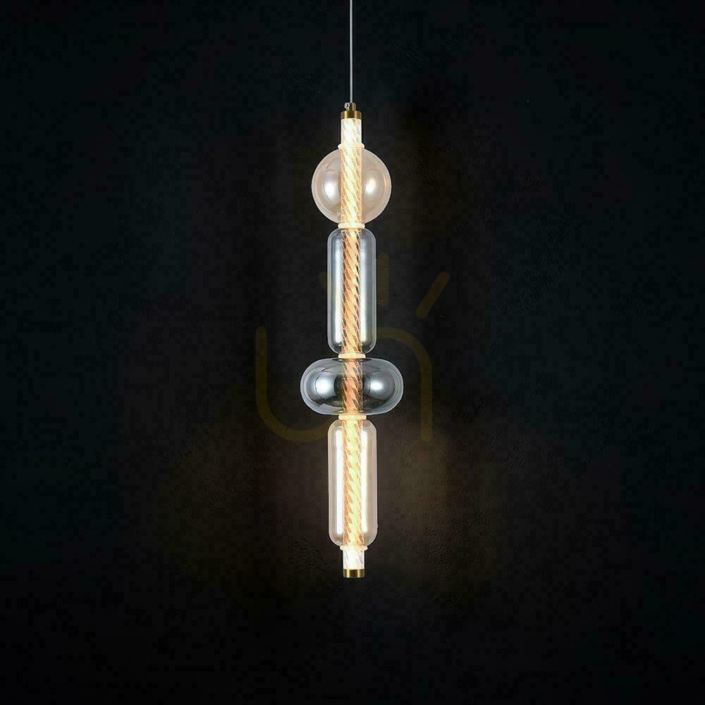 Aussicht V-TAC LED-Pendelleuchte 9W rauchig bernsteinfarben gold VT-84041 3000K 1300lm V-TAC LED-Pendelleuchte 9W rauchig bernsteinfarben gold VT-84041 3000K 1300lm