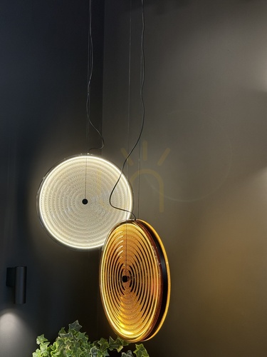 Prüfen Pendelleuchte Nowodvorski AURA LED 12233 transparent bernstein 34,5 cm Glas