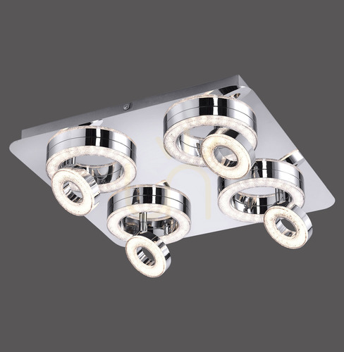 Prüfen TIM Plafond 14522-17 Chrom 8xLED