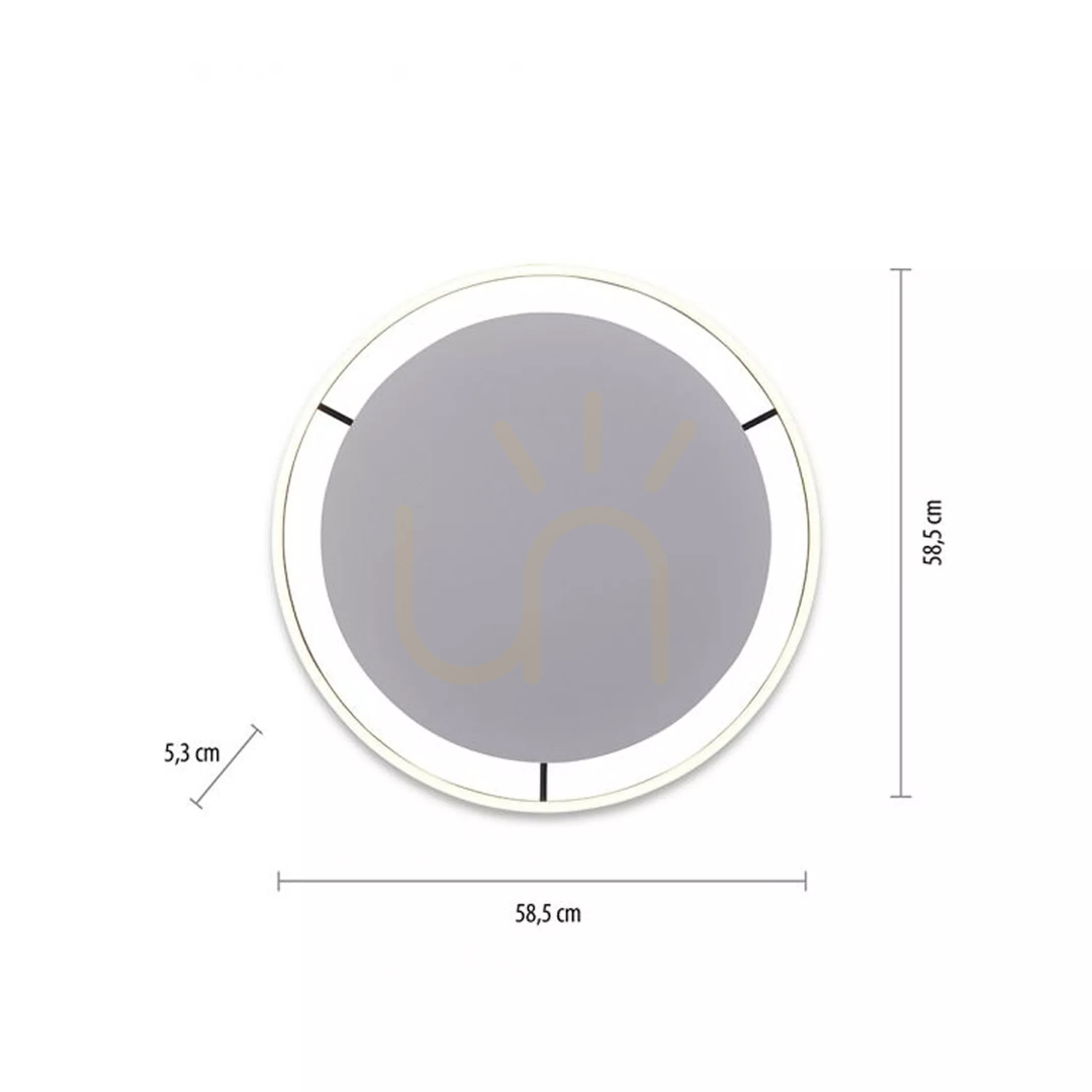 Aussicht Plafond RITUS 15392-13 Anthrazit 1xLED Plafond RITUS 15392-13 Anthrazit 1xLED