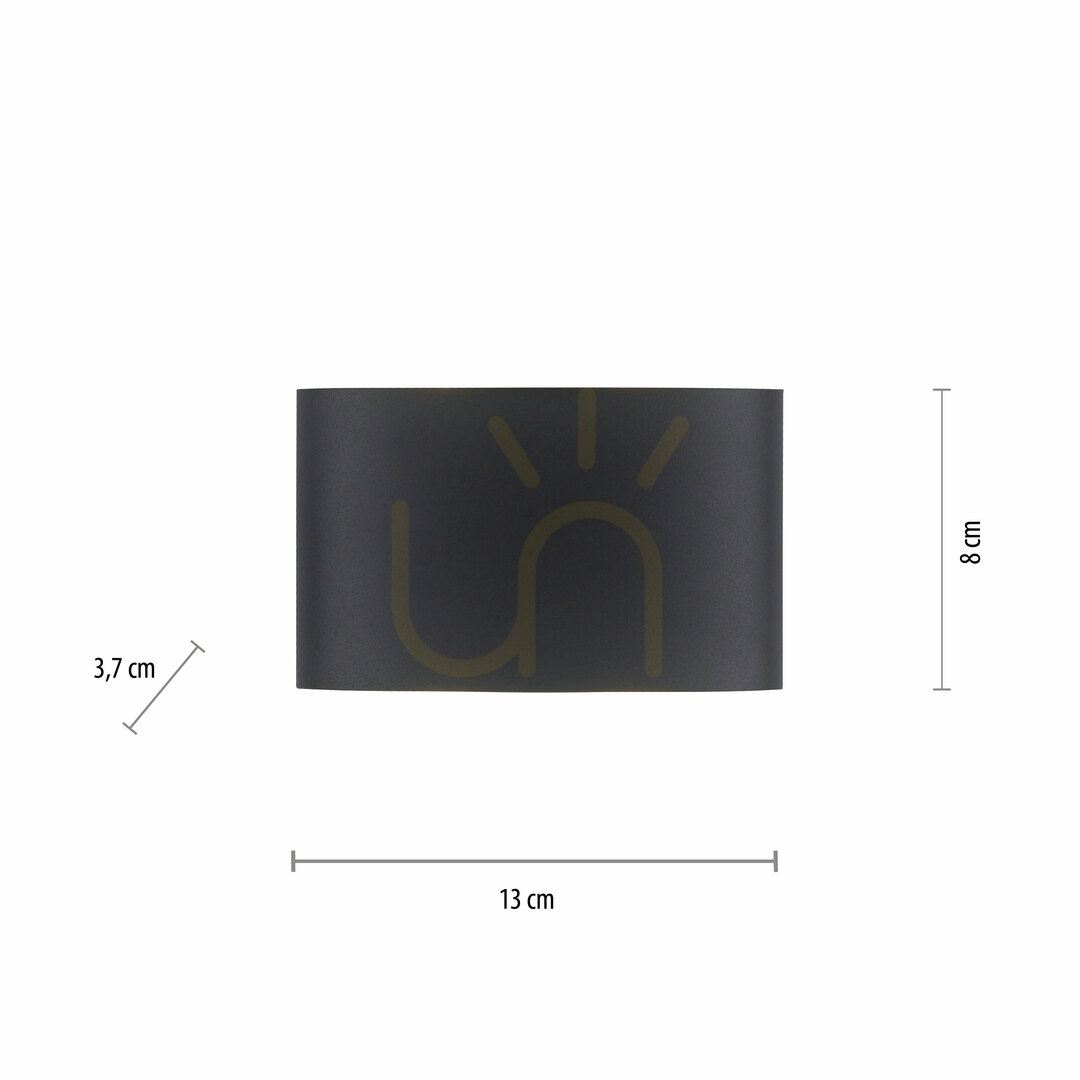 Vorschau CARLO Wandleuchte 9487-13 Anthrazit 4xLED CARLO Wandleuchte 9487-13 Anthrazit 4xLED