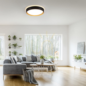 LED-Deckenleuchte Zuma Line EMILIA 14347-18 schwarz in Holzoptik 29 W 40 cm small 2