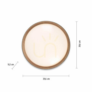 LED-Deckenleuchte Zuma Line EMILIA 14347-18 schwarz in Holzoptik 29 W 40 cm small 7