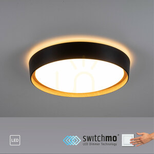 LED-Deckenleuchte Zuma Line EMILIA 14347-18 schwarz in Holzoptik 29 W 40 cm small 9
