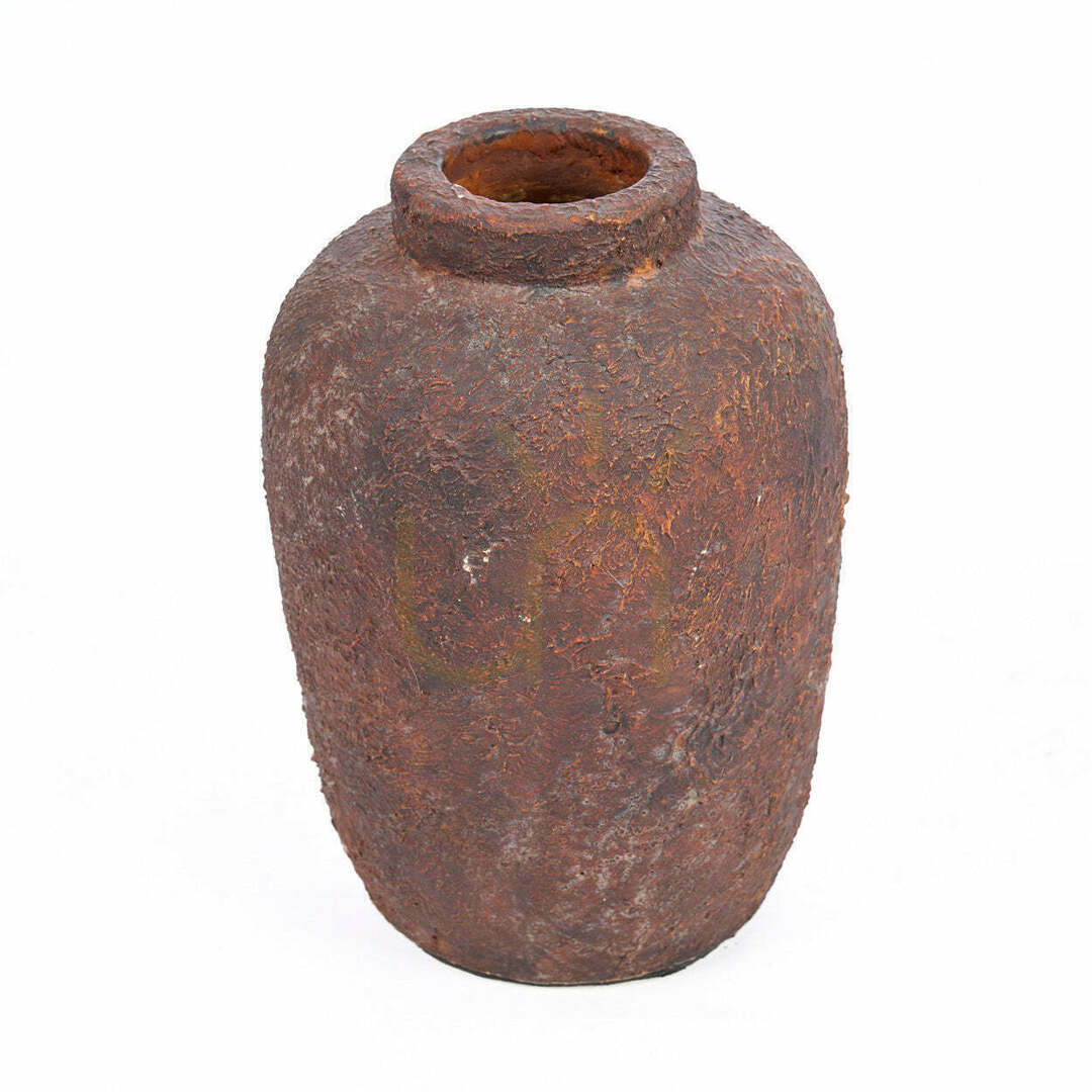 Aussicht Vase aus Ton Burgund S Terracotta Collection Vase aus Ton Burgund S Terracotta Collection