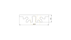 LUMINES Profil Typ SOLVIA schwarz eloxiert 3 m small 1
