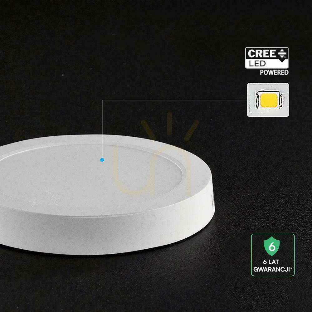 Aussicht Anbau-Downlight Panel V-TAC 18W LED CREE CHIP rund 215x30mm VT-60018CCT 1980lm 6 Jahre Garantie Anbau-Downlight Panel V-TAC 18W LED CREE CHIP rund 215x30mm VT-60018CCT 1980lm 6 Jahre Garantie