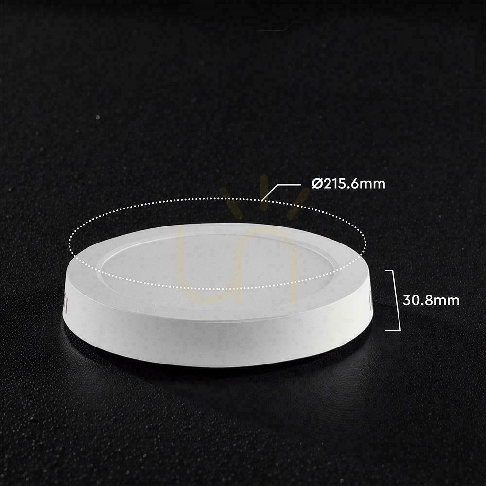 Zeige Anbau-Downlight Panel V-TAC 18W LED CREE CHIP rund 215x30mm VT-60018CCT 1980lm 6 Jahre Garantie Anbau-Downlight Panel V-TAC 18W LED CREE CHIP rund 215x30mm VT-60018CCT 1980lm 6 Jahre Garantie