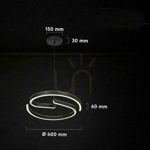 V-TAC Pendelleuchte 25W LED Spirale fi40cm schwarz VT-84045 4000K 3250lm 3 V-TAC Pendelleuchte 25W LED Spirale fi40cm schwarz VT-84045 4000K 3250lm small 3
