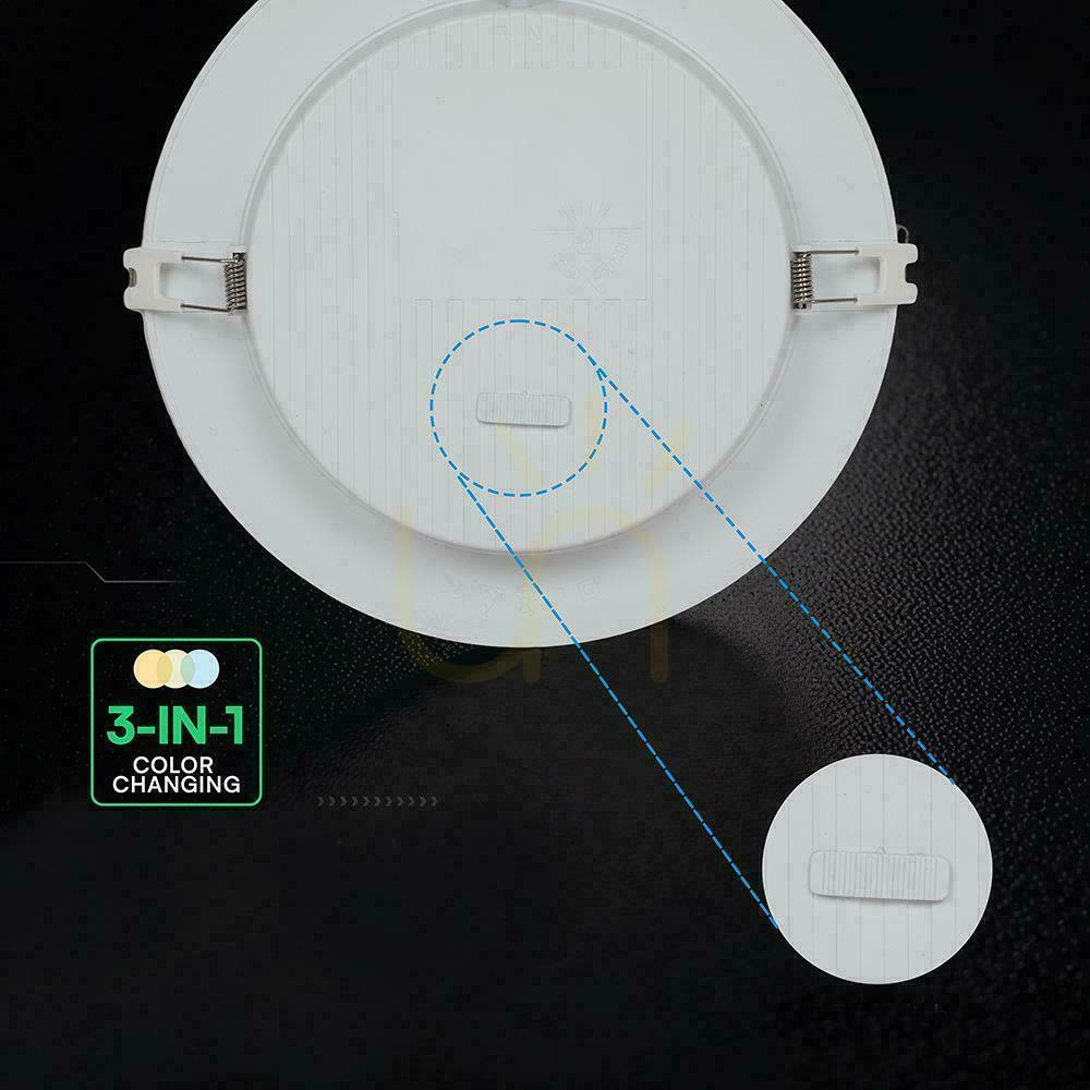 Vorschau V-TAC 24W LED CREE CHIP Einbaudownlight Panel rund 294x29mm VT-61024CCT 2640lm 6 Jahre Garantie V-TAC 24W LED CREE CHIP Einbaudownlight Panel rund 294x29mm VT-61024CCT 2640lm 6 Jahre Garantie