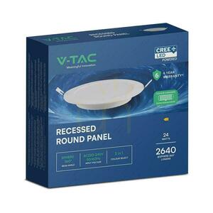 V-TAC 24W LED CREE CHIP Einbaudownlight Panel rund 294x29mm VT-61024CCT 2640lm 6 Jahre Garantie 5 V-TAC 24W LED CREE CHIP Einbaudownlight Panel rund 294x29mm VT-61024CCT 2640lm 6 Jahre Garantie small 5