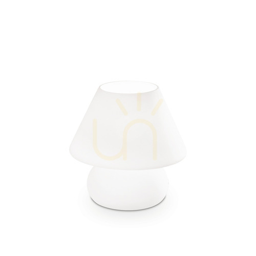 Prüfen Tischleuchte Ideallux PRATO TL1 SMALL weiß Glas E14 074726