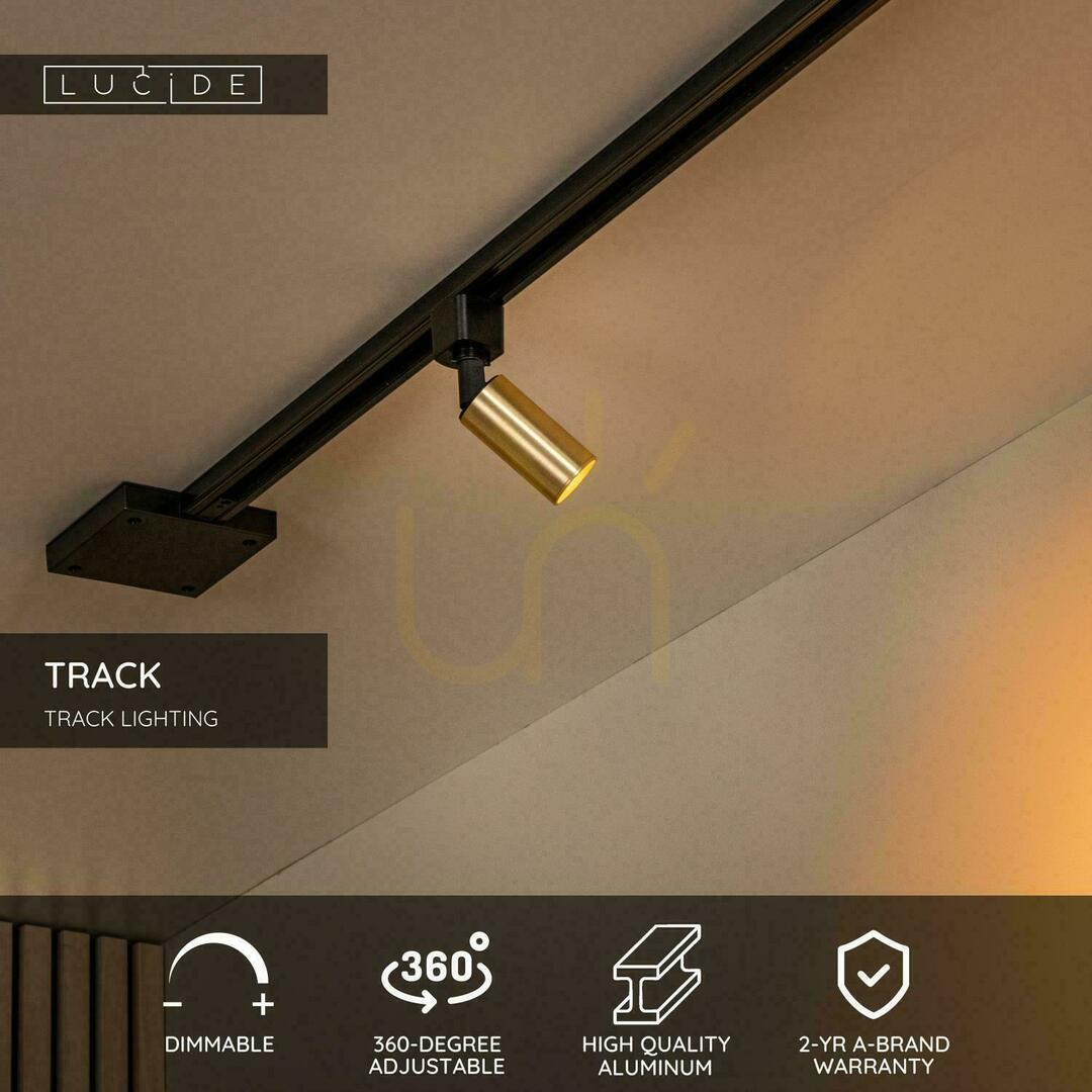 Vorschau Schienenstrahler Lucide TRACK 09960/01/02 Gold Aluminium MR11 einphasig Schienenstrahler Lucide TRACK 09960/01/02 Gold Aluminium MR11 einphasig