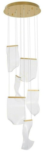 Prüfen Pendelleuchte CALI Luces Exclusivas LE41371 gold Acryl 6-flammig 48 cm 3000K