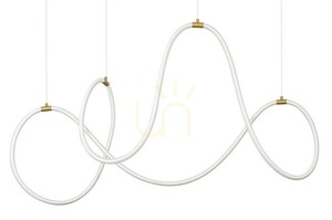 Luces Exclusivas DEAN LE41385 LED-Pendelleuchte, goldfarben, 150 cm small 1