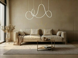Luces Exclusivas DEAN LE41385 LED-Pendelleuchte, goldfarben, 150 cm small 2