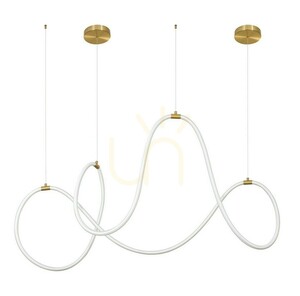 Luces Exclusivas DEAN LE41385 LED-Pendelleuchte, goldfarben, 150 cm small 0