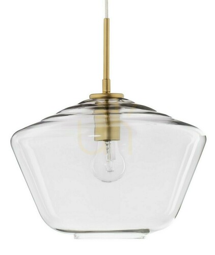 Prüfen Pendelleuchte Luces Exclusivas TULUA LE41794 Klarglas, gold, E27 max. 12 W, Ø 30 cm