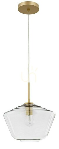 Prüfen Pendelleuchte Luces Exclusivas TULUA LE41794 Klarglas, gold, E27 max. 12 W, Ø 30 cm