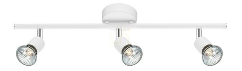 Prüfen MIRAMAR Strahlerleiste 3xGU10 10W weiß matt 49 cm Decke Wand LE42496 Luces Exclusivas