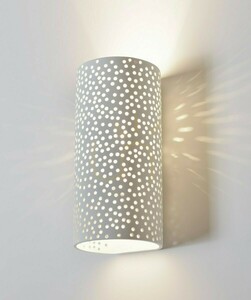 Weiße Gips-Wandleuchte Luces Exclusivas COMODORO LE61483, perforiert, G9, 24 cm small 0