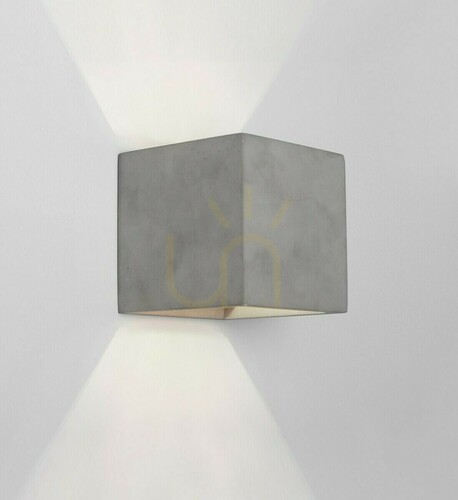 Prüfen Beton-Wandleuchte Luces Exclusivas BALCARCE LE61511 grau 11,5 cm G9