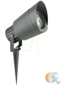 Gartenstrahler mit Erdspieß TORREJON Luces Exclusivas LE71457, grau, GU10 small 0