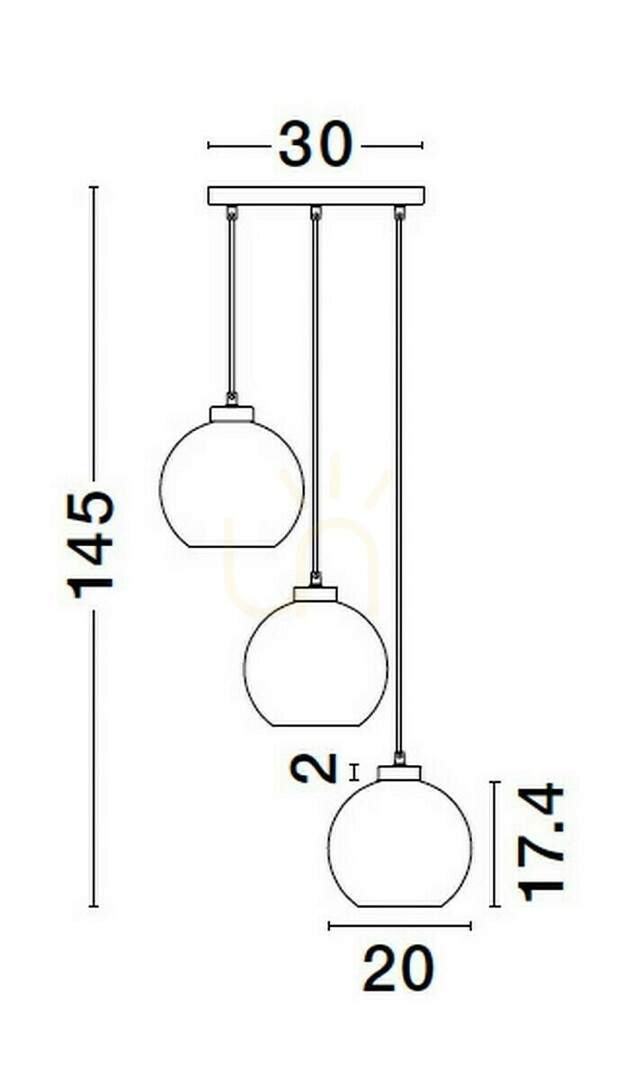 Anzeige REPOS Luces Exclusivas Pendelleuchte LE42650 REPOS Luces Exclusivas Pendelleuchte LE42650