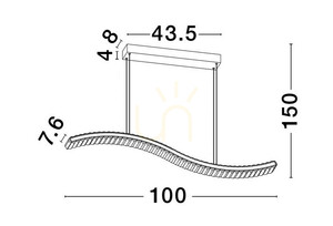 BAUTA Luces Exclusivas Pendelleuchte LE42677 small 4