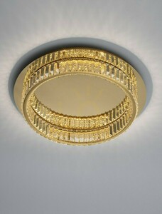 LED-Deckenleuchte BAUTA Luces Exclusivas LE42678 gold mit Kristallen Ø50 cm 29W 3500K small 2