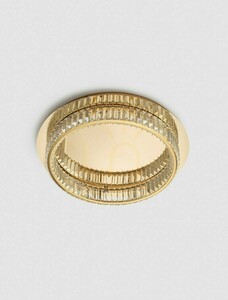 LED-Deckenleuchte BAUTA Luces Exclusivas LE42678 gold mit Kristallen Ø50 cm 29W 3500K small 3