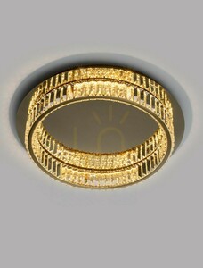 LED-Deckenleuchte BAUTA Luces Exclusivas LE42678 gold mit Kristallen Ø50 cm 29W 3500K small 4