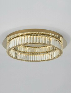 BAUTA Luces Exclusivas Deckenleuchte gold Kristall LED 40W 2505lm 3500K 60cm LE42679 small 1