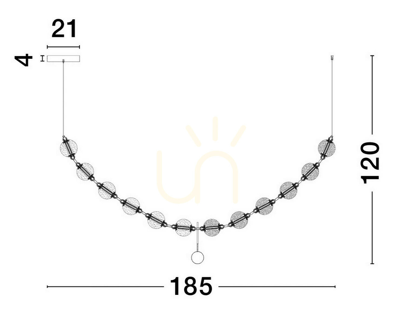 Zeige CANA Luces Exclusivas Pendelleuchte LE42696 CANA Luces Exclusivas Pendelleuchte LE42696