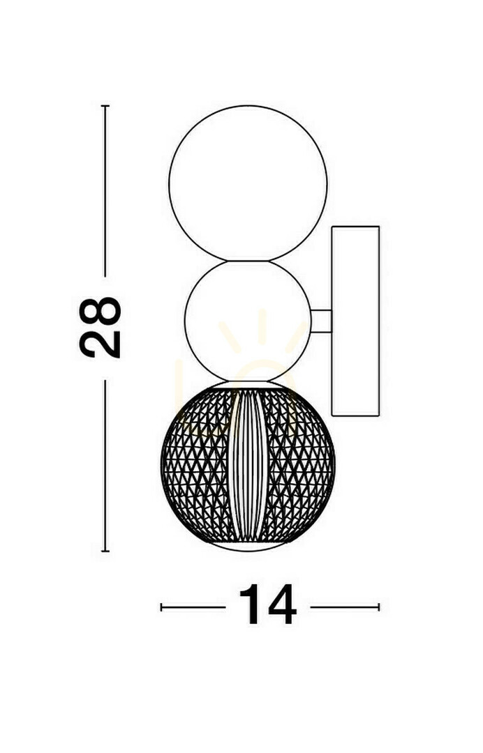 Prüfen PONCE Wandleuchte von Luces Exclusivas LE42705 PONCE Wandleuchte von Luces Exclusivas LE42705