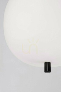 Luces Exclusivas MARC LE42721 Pendelleuchte, weißer Glasschirm ø18,5 cm, E14 max. 5 W, Schwarz, Höhe 120 cm small 4