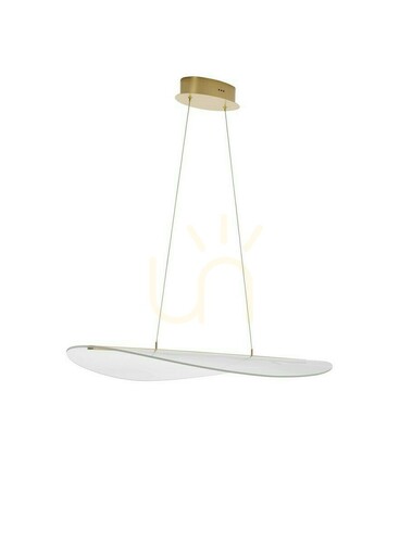Prüfen Goldene LED-Pendelleuchte Luces Exclusivas COLIMA LE42755 31 W 2156 lm 3000 K 97 cm
