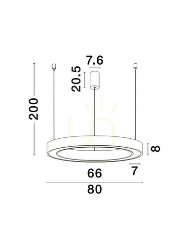 Prüfen SONORA Luces Exclusivas Pendelleuchte LE42810