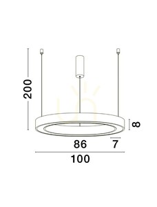 SONORA Luces Exclusivas Pendelleuchte LE42815 small 1