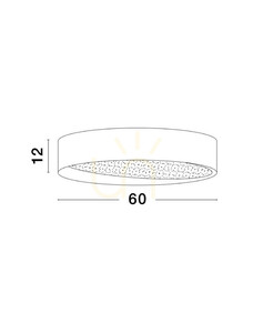LED-Deckenleuchte Luces Exclusivas MUZQUIZ mattweiß 60 W 60 cm LE42842 small 1