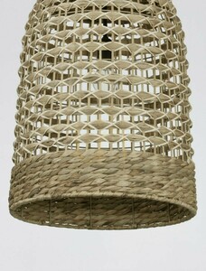 Naturfarbene Pendelleuchte Luces Exclusivas PARANA LE42952 aus Wasserhyazinthe Ø42 cm small 1