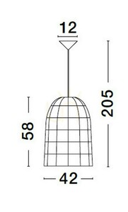 Naturfarbene Pendelleuchte Luces Exclusivas PARANA LE42952 aus Wasserhyazinthe Ø42 cm small 3