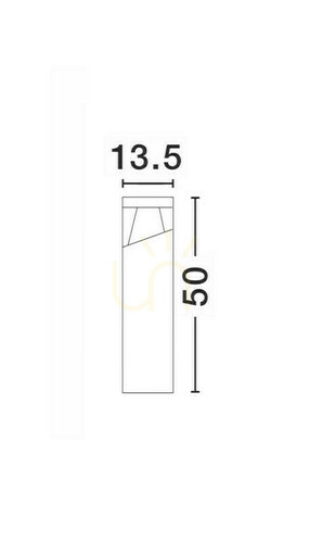 Prüfen LED-Außenpoller Luces Exclusivas HORMIGUEROS LE71572 50 cm grau