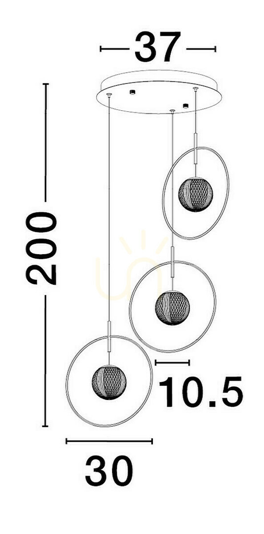 Aussicht BACATA Pendelleuchte von Luces Exclusivas LE43202 BACATA Pendelleuchte von Luces Exclusivas LE43202