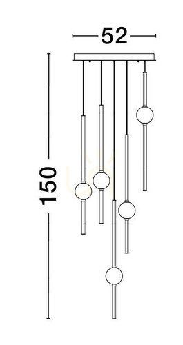 Prüfen AGIL Luces Exclusivas Pendelleuchte LE43221