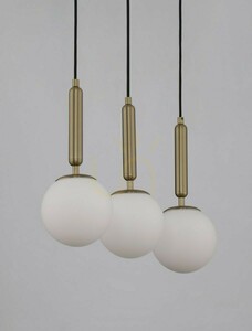 Pendelleuchte Luces Exclusivas AGRO LE43225, 3×E27, Schwarz/Gold, 60 cm small 1