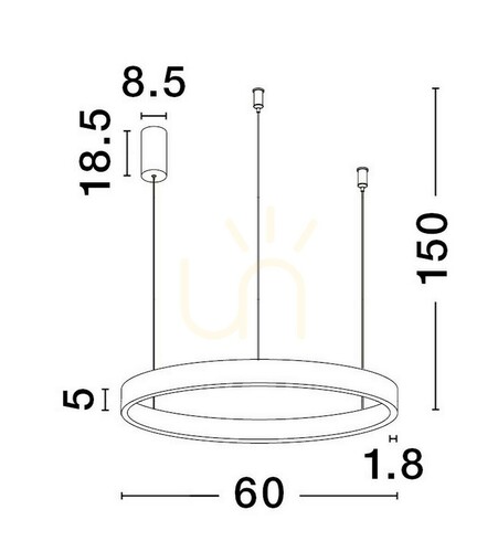 Prüfen BARI Pendelleuchte von Luces Exclusivas LE43249